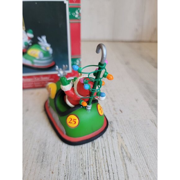 Enesco bumper car Santa traveling series vintage ornament Xmas - Picture 5 of 8